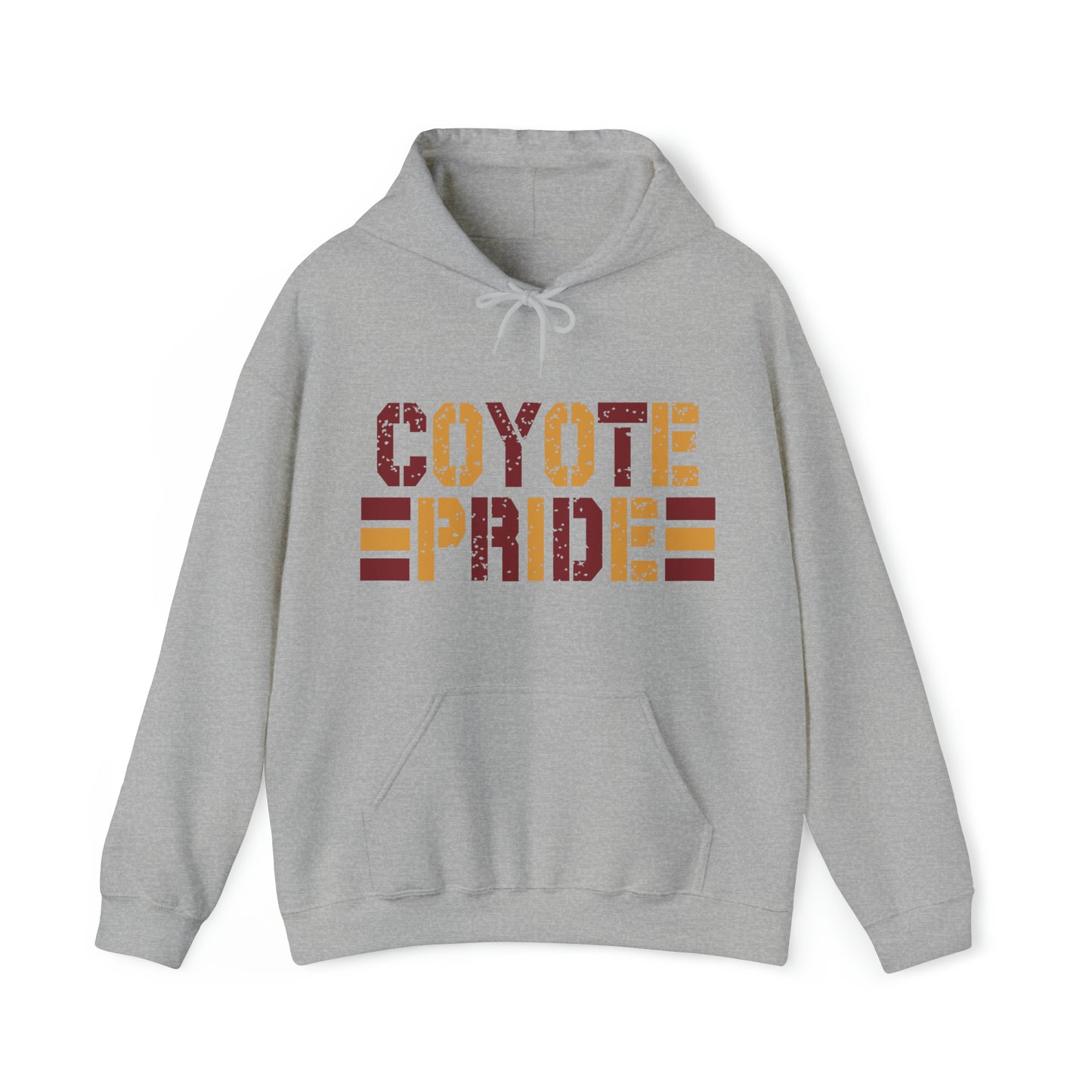 Shelby Coyotes Pride Adult Unisex Heavy Blend™ Hooded Sweatshirt in Black, Grey, or White