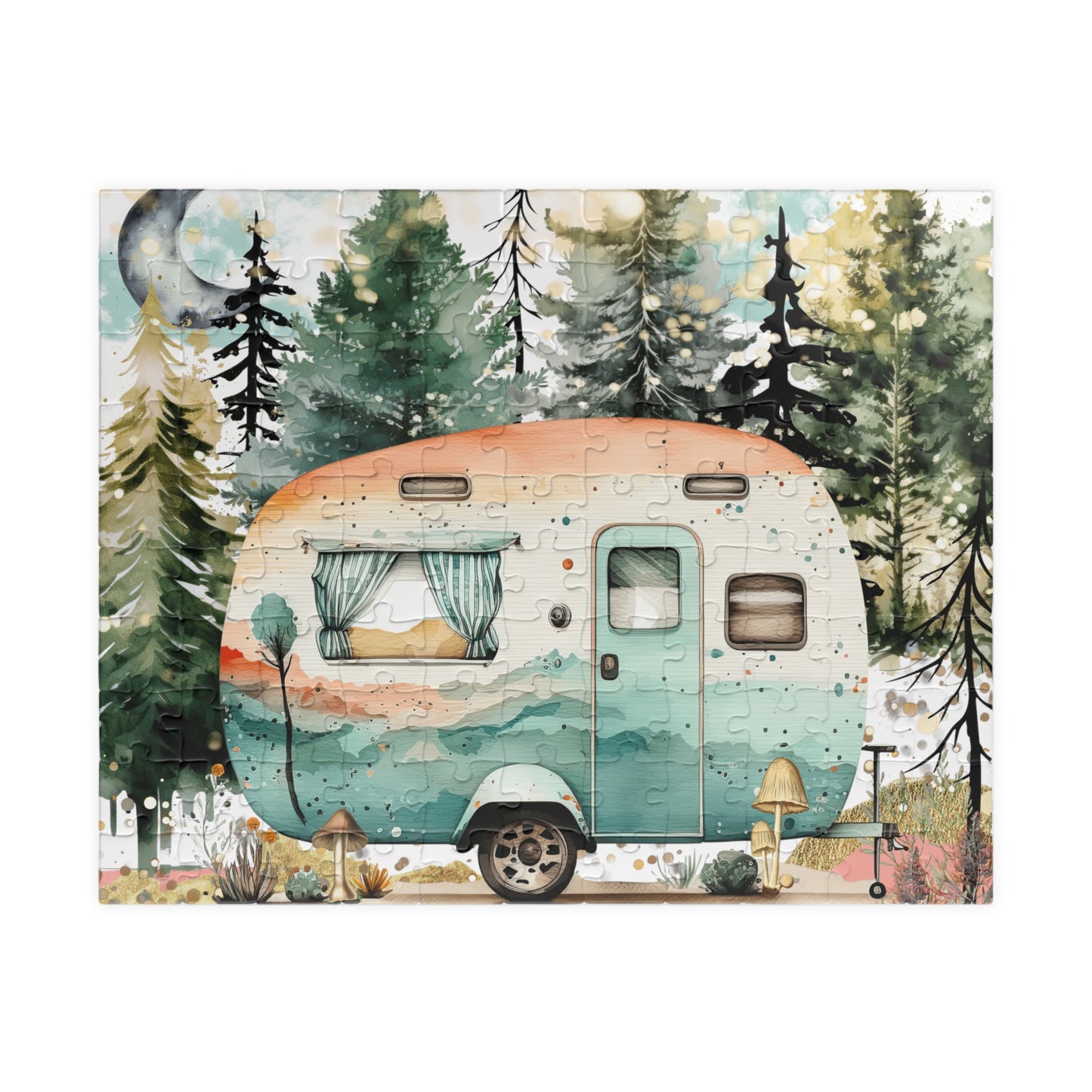 Puzzle- Retro Camper (110, 252, 520, 1014-piece)