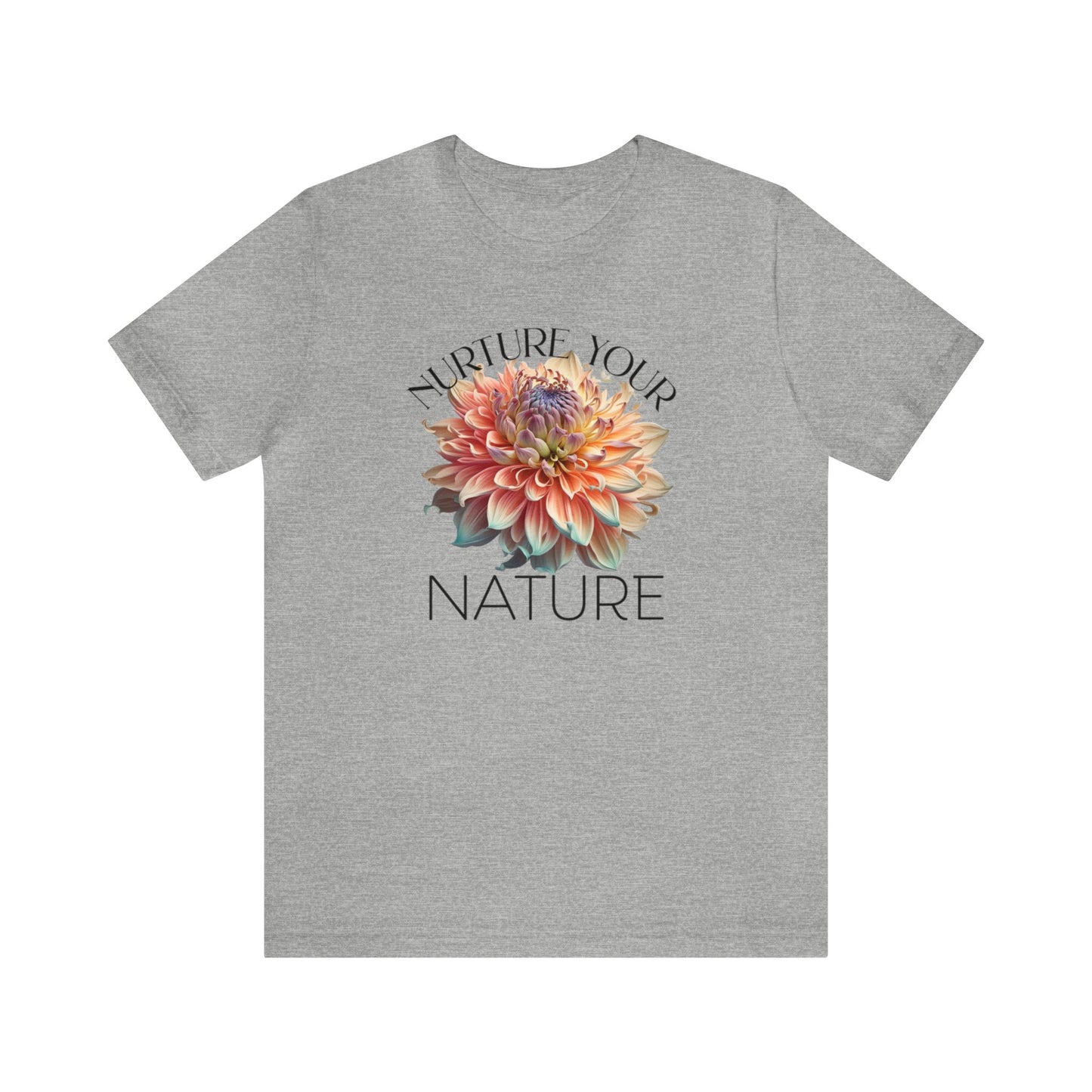 SolLingo Tee Nurture Your Nature Adult Unisex Jersey Short Sleeve Tee in 16 Colors