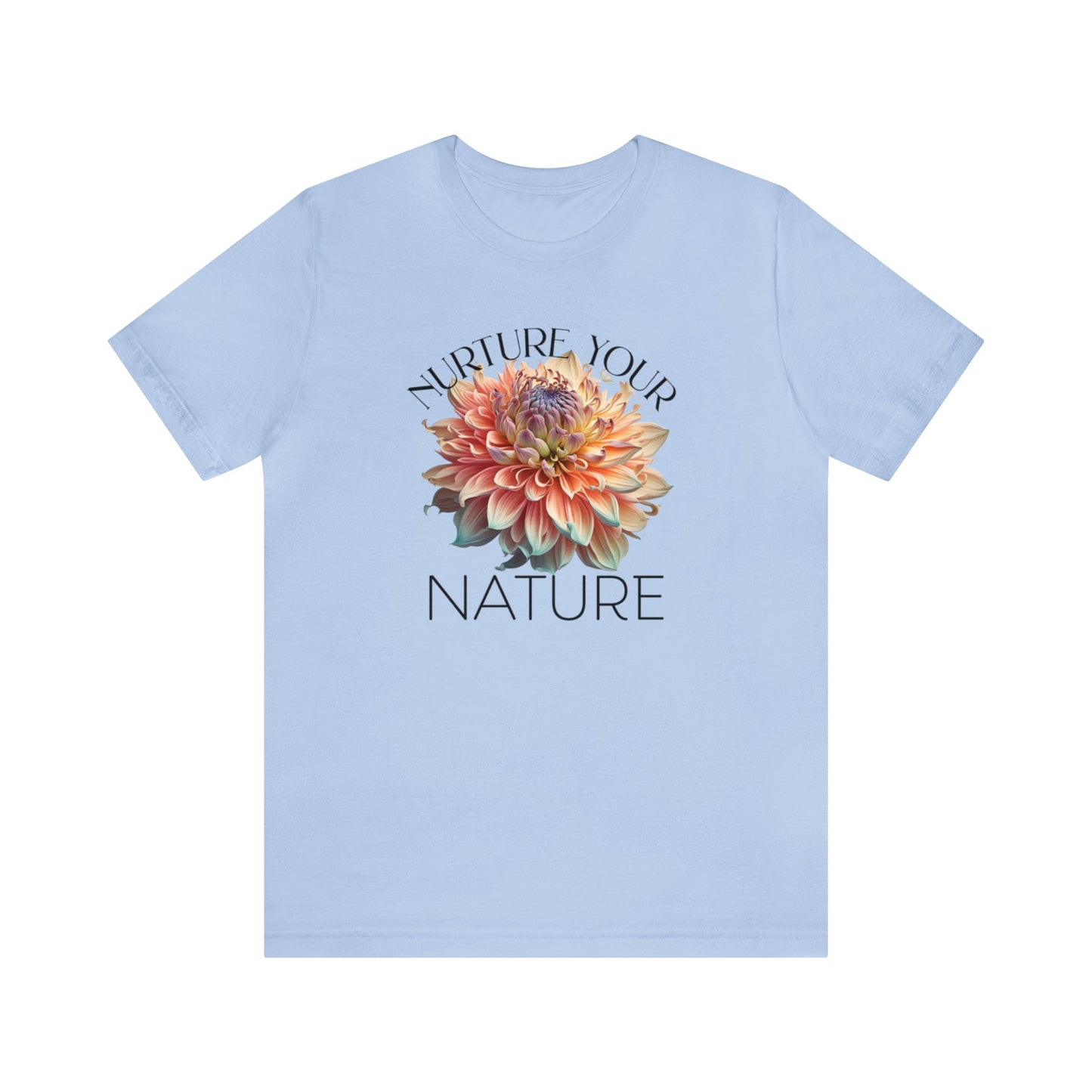 SolLingo Tee Nurture Your Nature Adult Unisex Jersey Short Sleeve Tee in 16 Colors