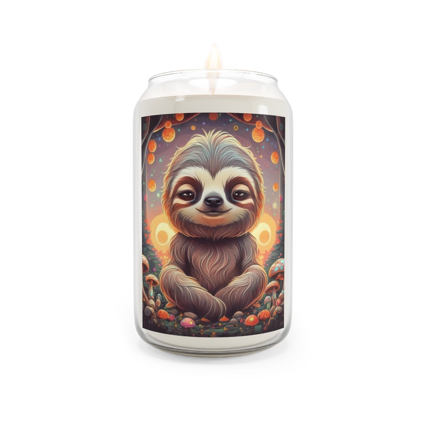 The Meditating Sloth Collection, Natural Soy Wax Scented Candle, 13.75oz