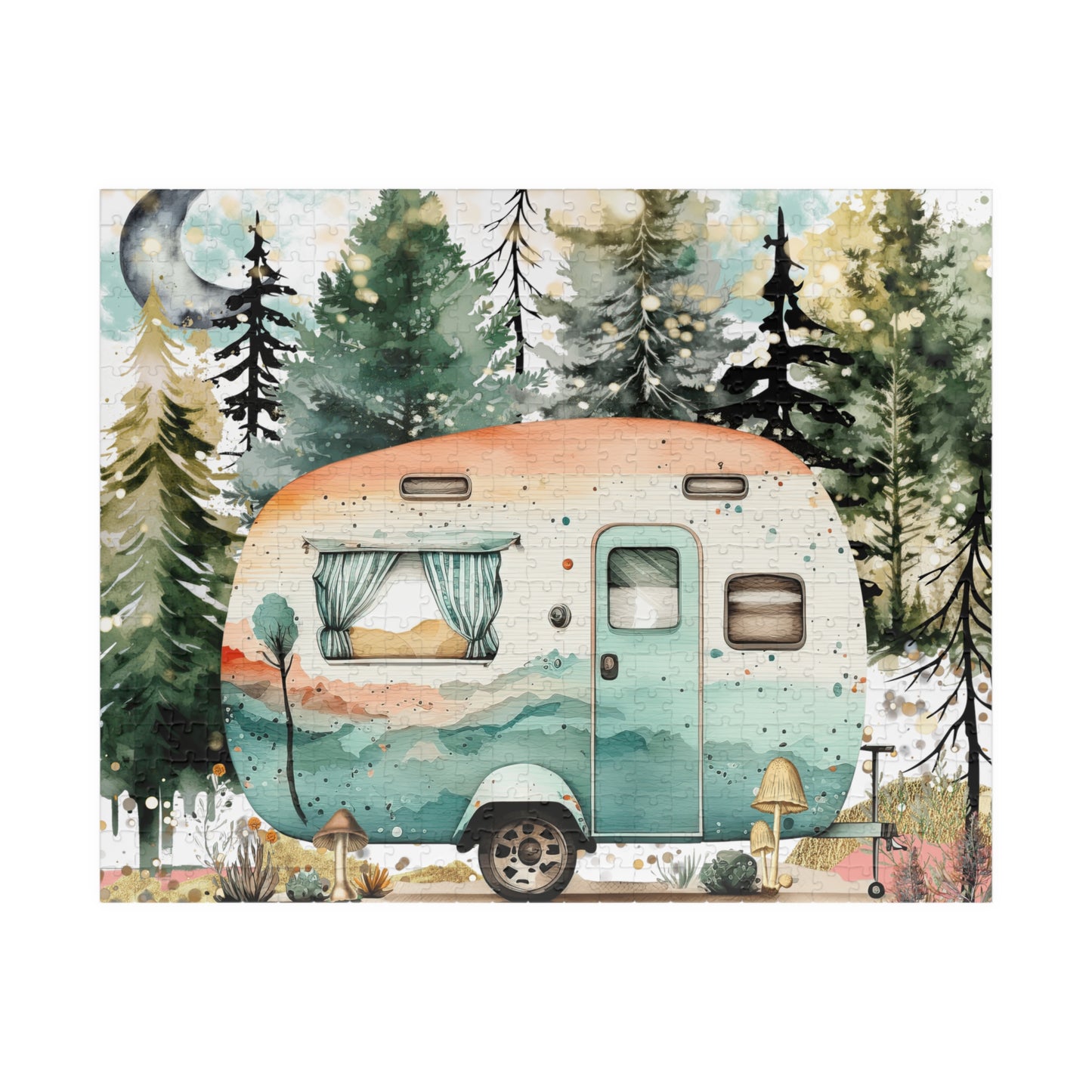 Puzzle- Retro Camper (110, 252, 520, 1014-piece)