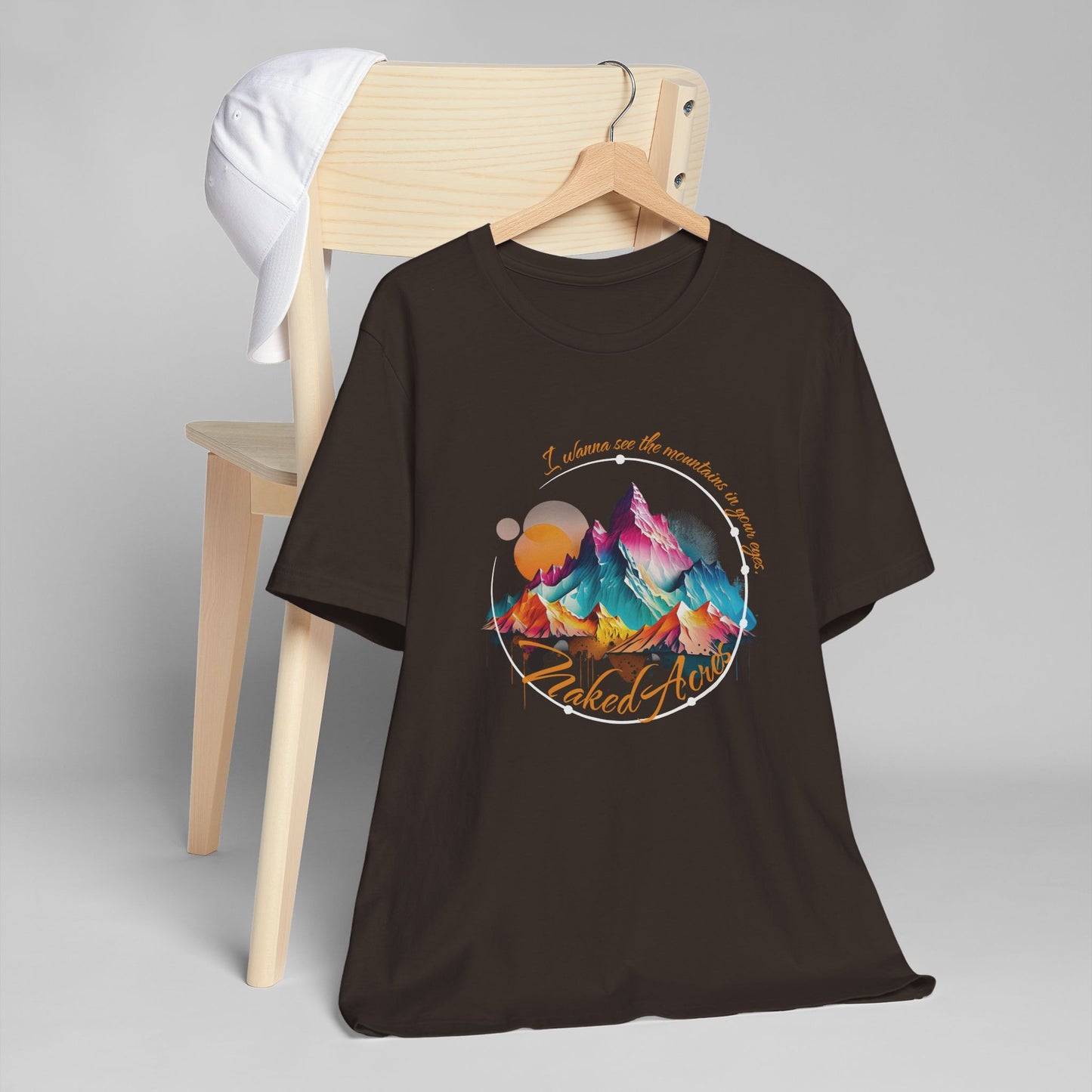 I Wanna See the Mountains in Your Eyes Adult Unisex Jersey Short Sleeve Tee