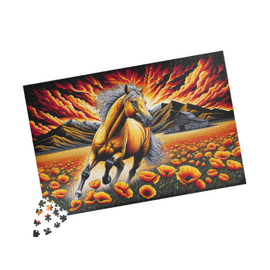 Puzzle- Palomino and Poppy (110, 252, 520, 1014-piece)