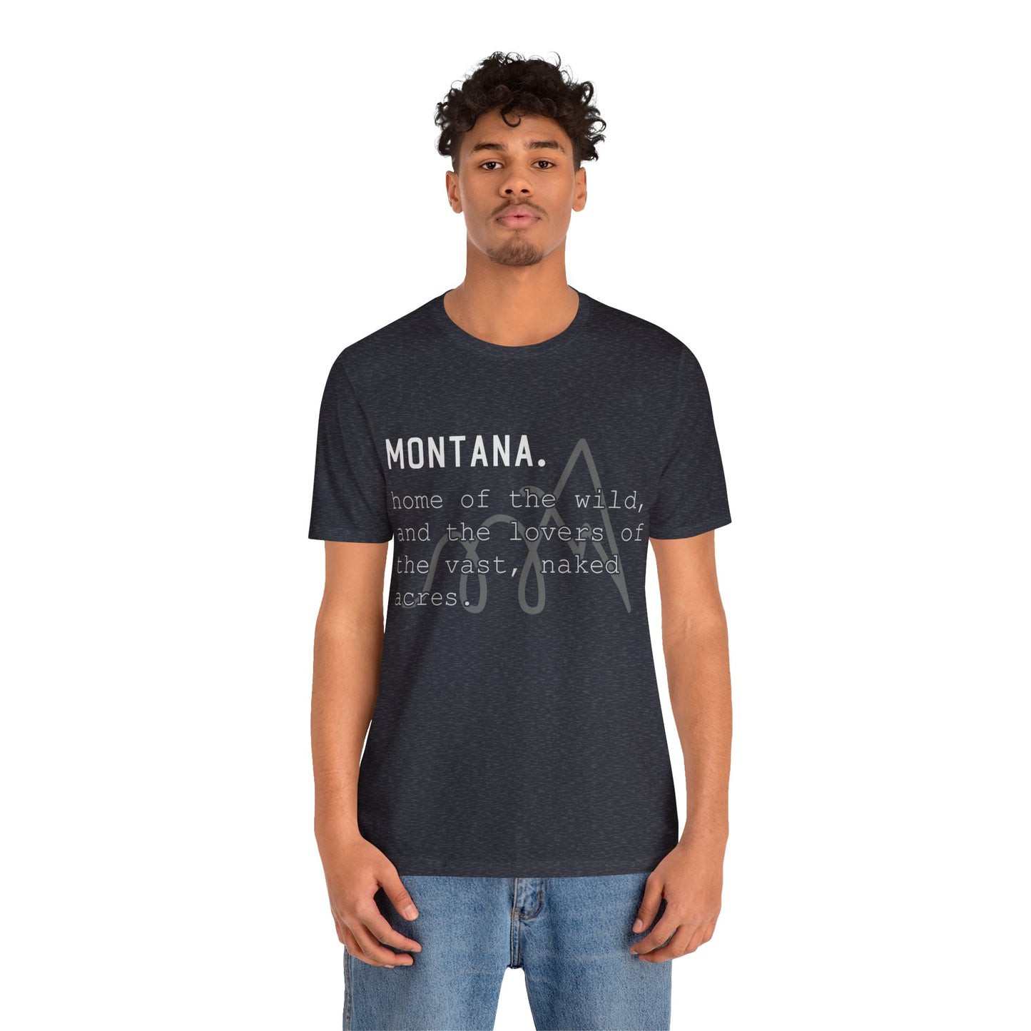 Naked Acres Montana Adult Unisex Jersey Short Sleeve Tee in 9 colors