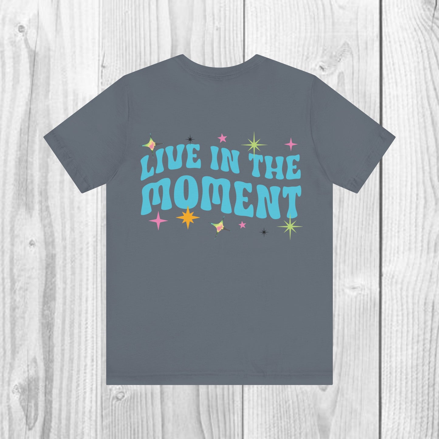 SolLingo Live in the Moment Adult Unisex Jersey Short Sleeve Tee in 9 colors