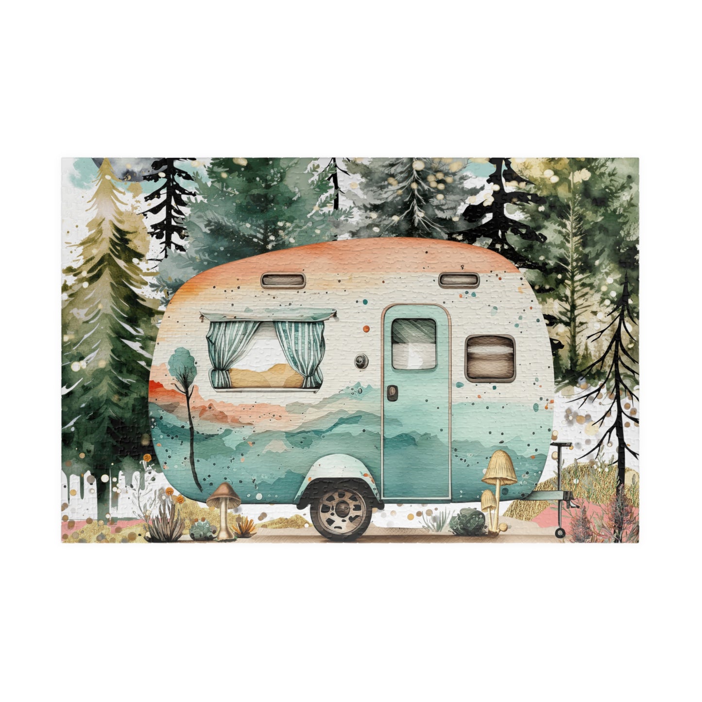 Puzzle- Retro Camper (110, 252, 520, 1014-piece)