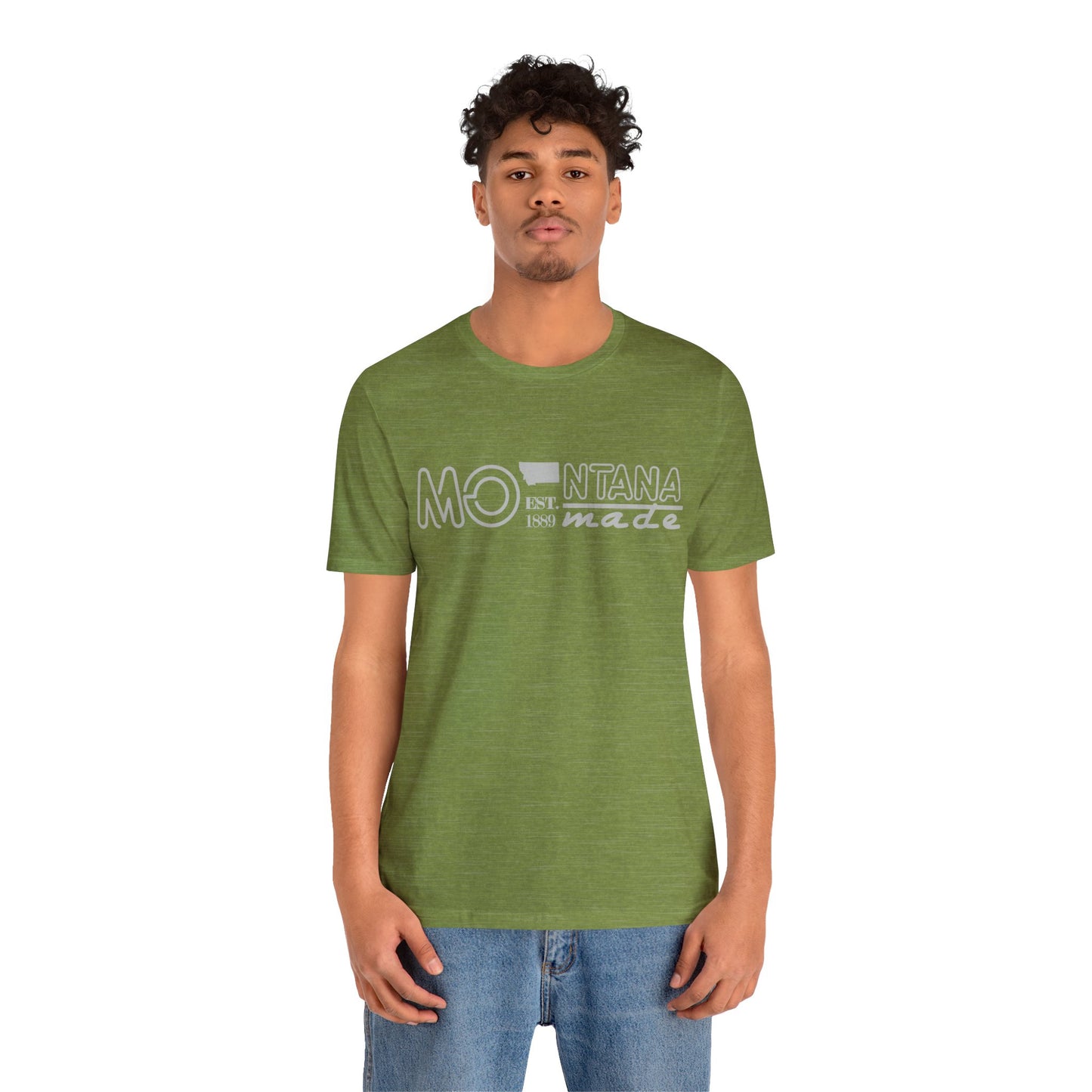 Naked Acres Montana Made 1889 Adult Unisex Jersey Short Sleeve Tee in 8 colors