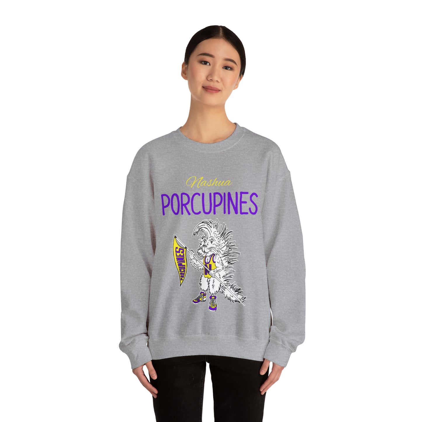 Nashua Porcupines Unisex Heavy Blend™ Crewneck Sweatshirt