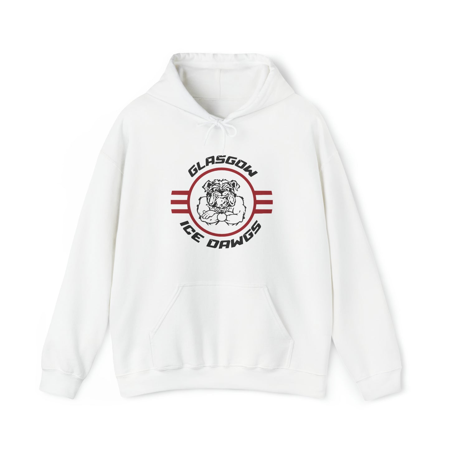 Glasgow Ice Dawgs Adult Unisex Heavy Blend™ Hooded Sweatshirt in Black, White, or Grey