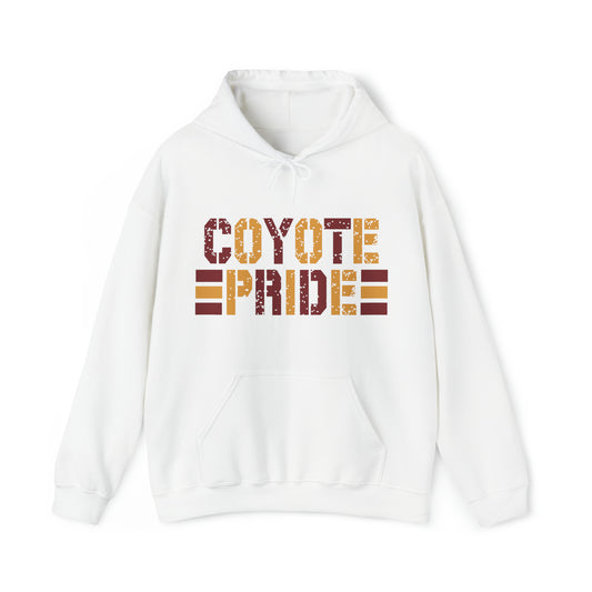 Shelby Coyotes Pride Adult Unisex Heavy Blend™ Hooded Sweatshirt in Black, Grey, or White