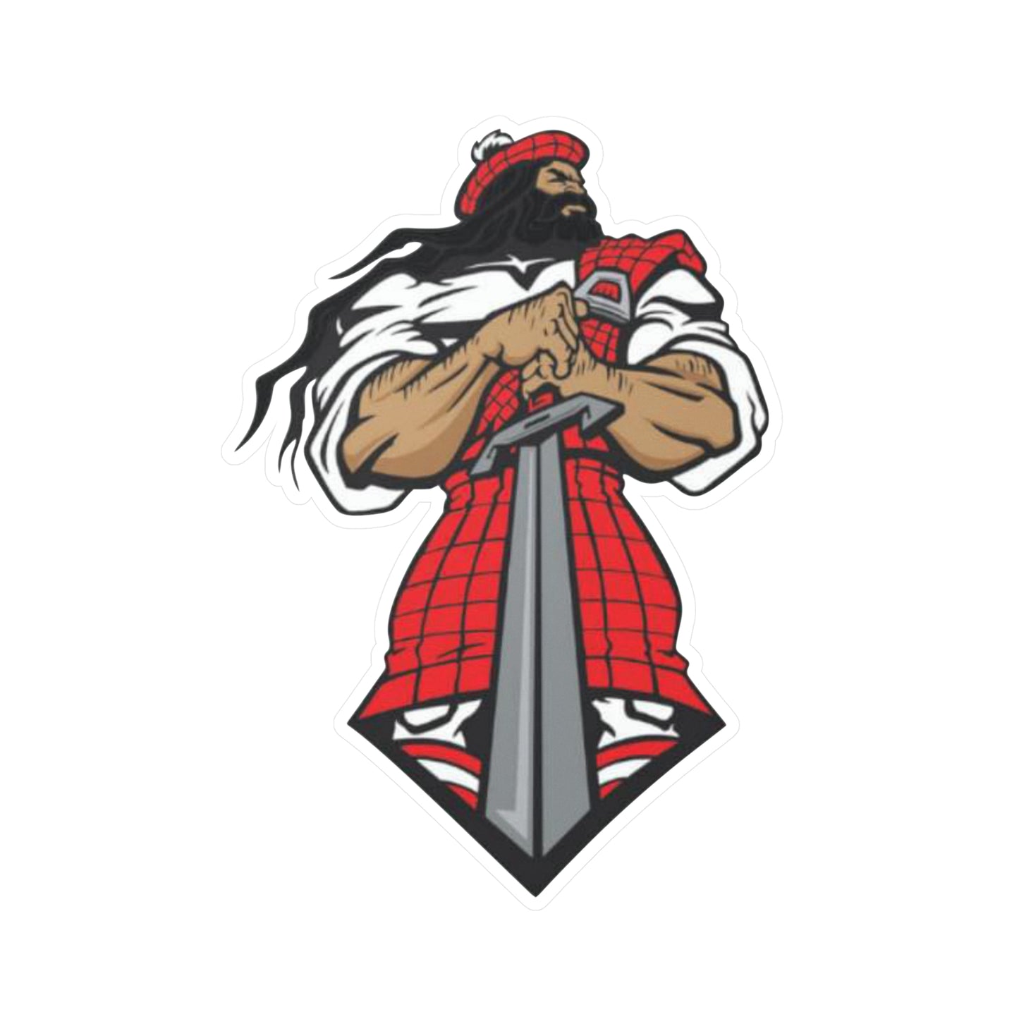 Glasgow Highlanders Guy Kiss-Cut Vinyl Decal in 4 sizes