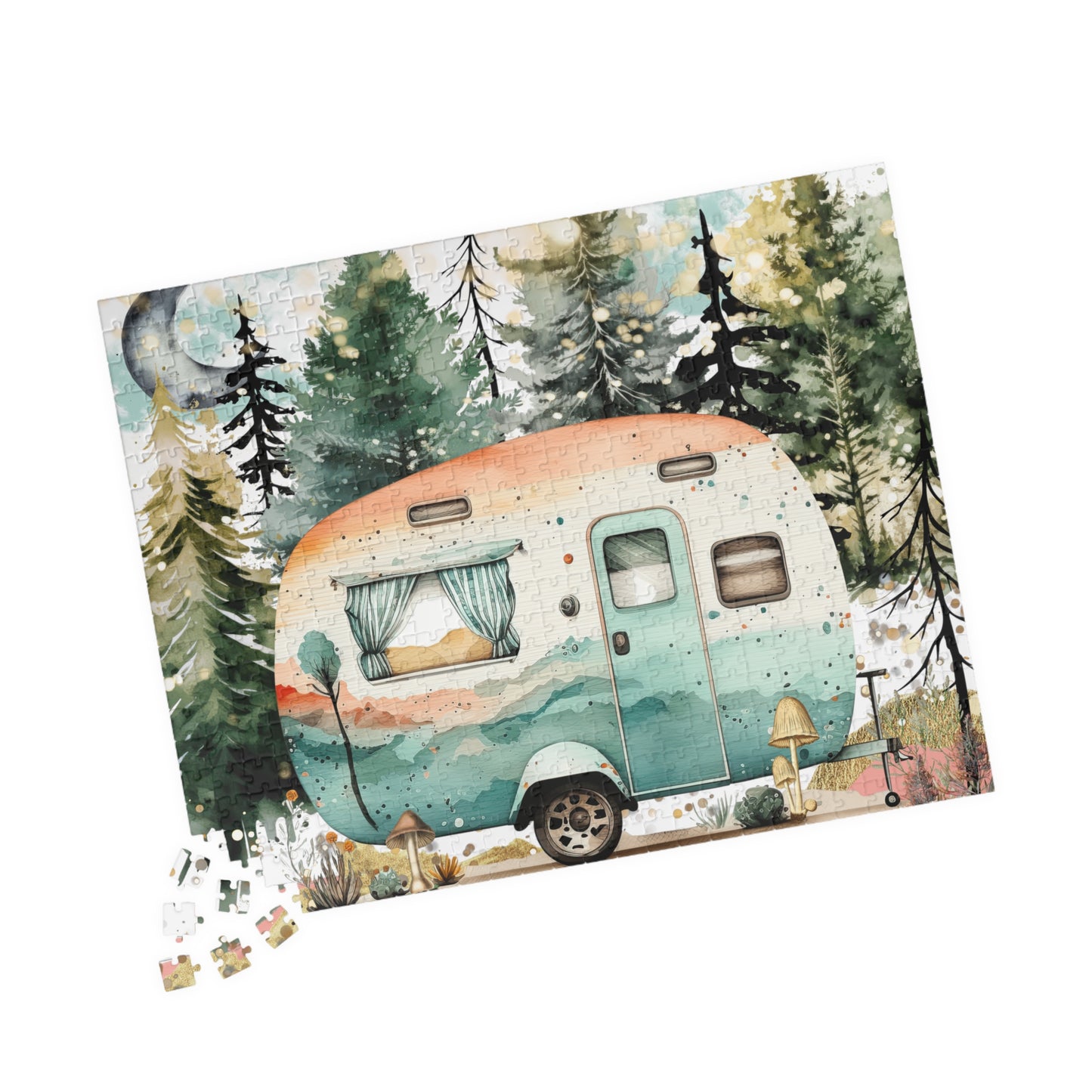 Puzzle- Retro Camper (110, 252, 520, 1014-piece)