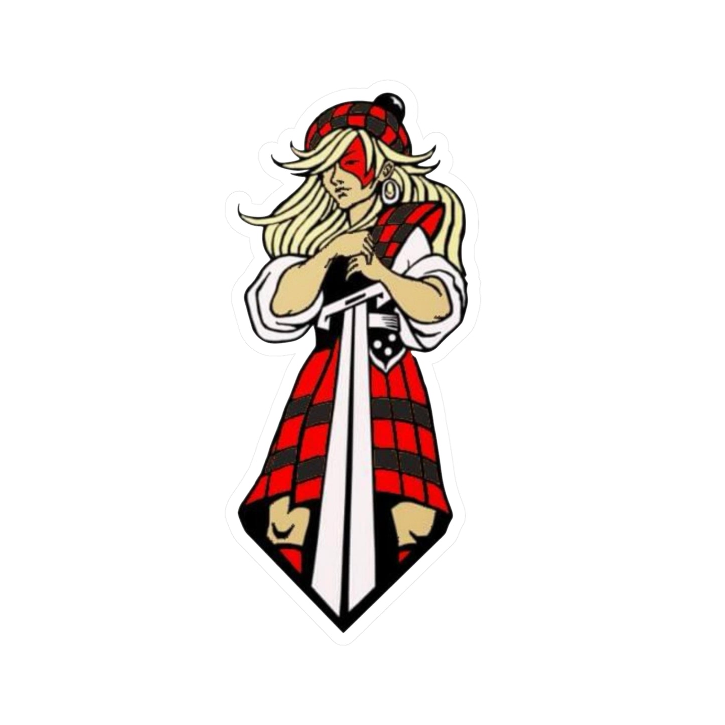 Glasgow Highlanders Girl Kiss-Cut Vinyl Decal in 4 sizes