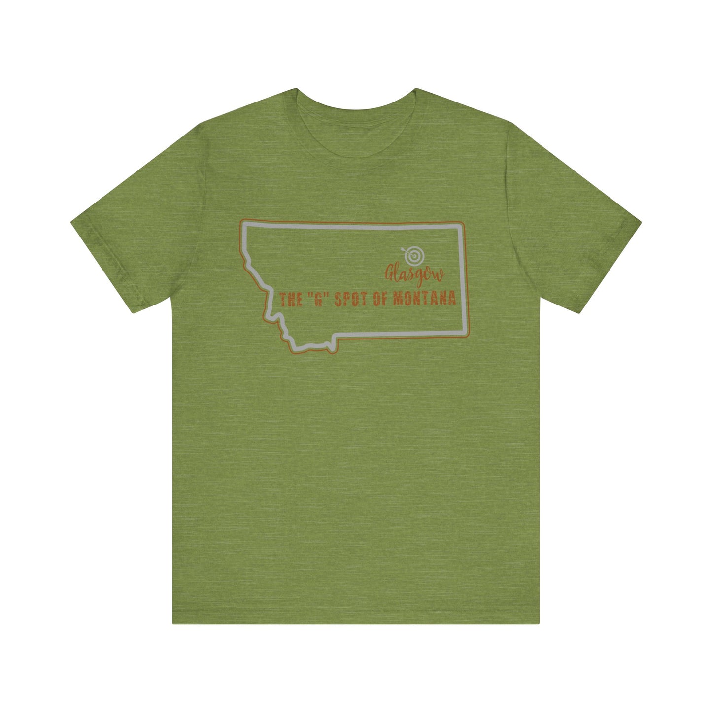 Naked Acres The "G" spot of Montana Adult Unisex Jersey Short Sleeve Tee in 12 colors