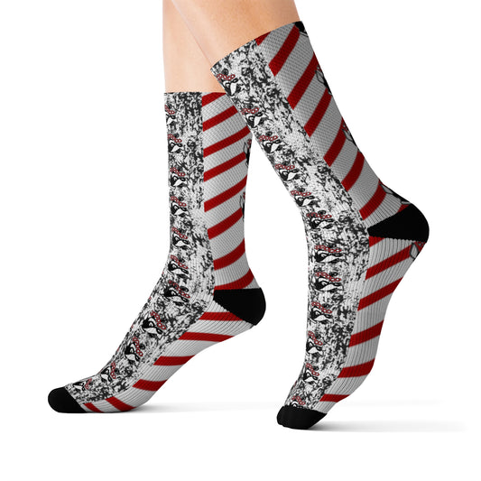 Glasgow Scotties Grunge Striped Sublimation Socks