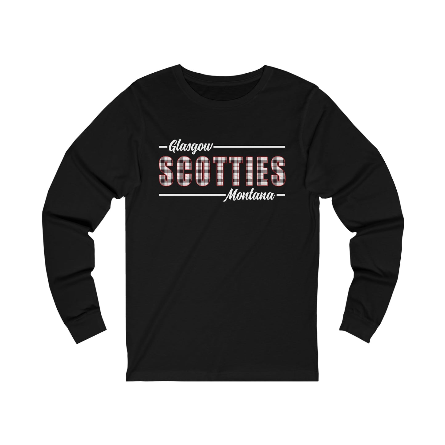 Glasgow Scotties Montana Plaid Long Sleeve in Red or Black