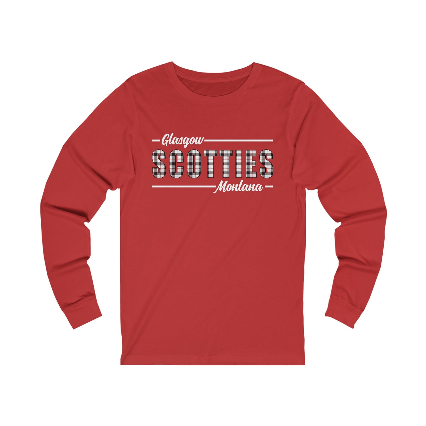 Glasgow Scotties Montana Plaid Long Sleeve in Red or Black